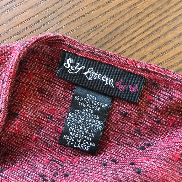Self Esteem Embellished Tank Top XL - Picture 6 of 8
